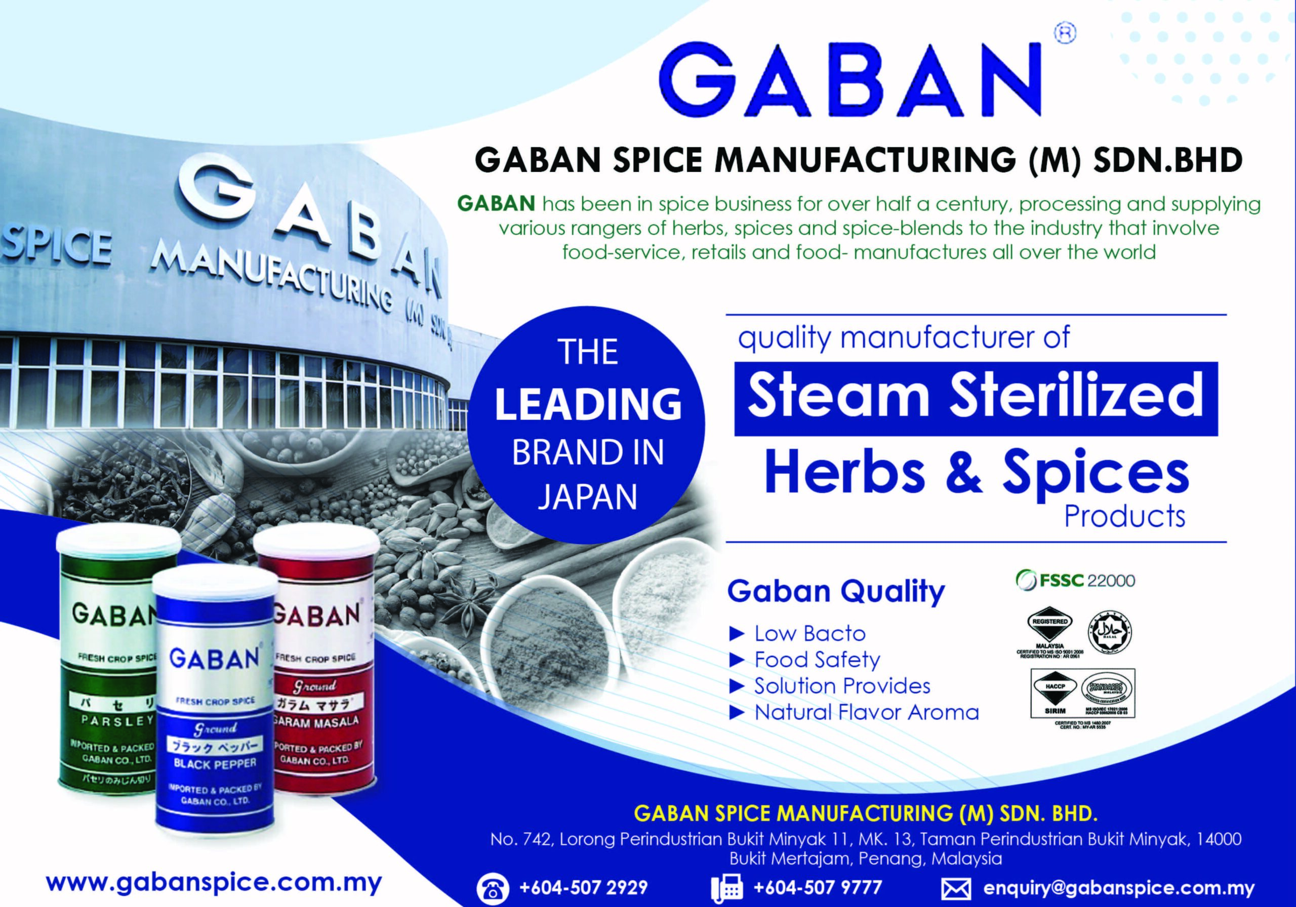 GABAN SPICE MANUFACTURING (M) SDN. BHD.