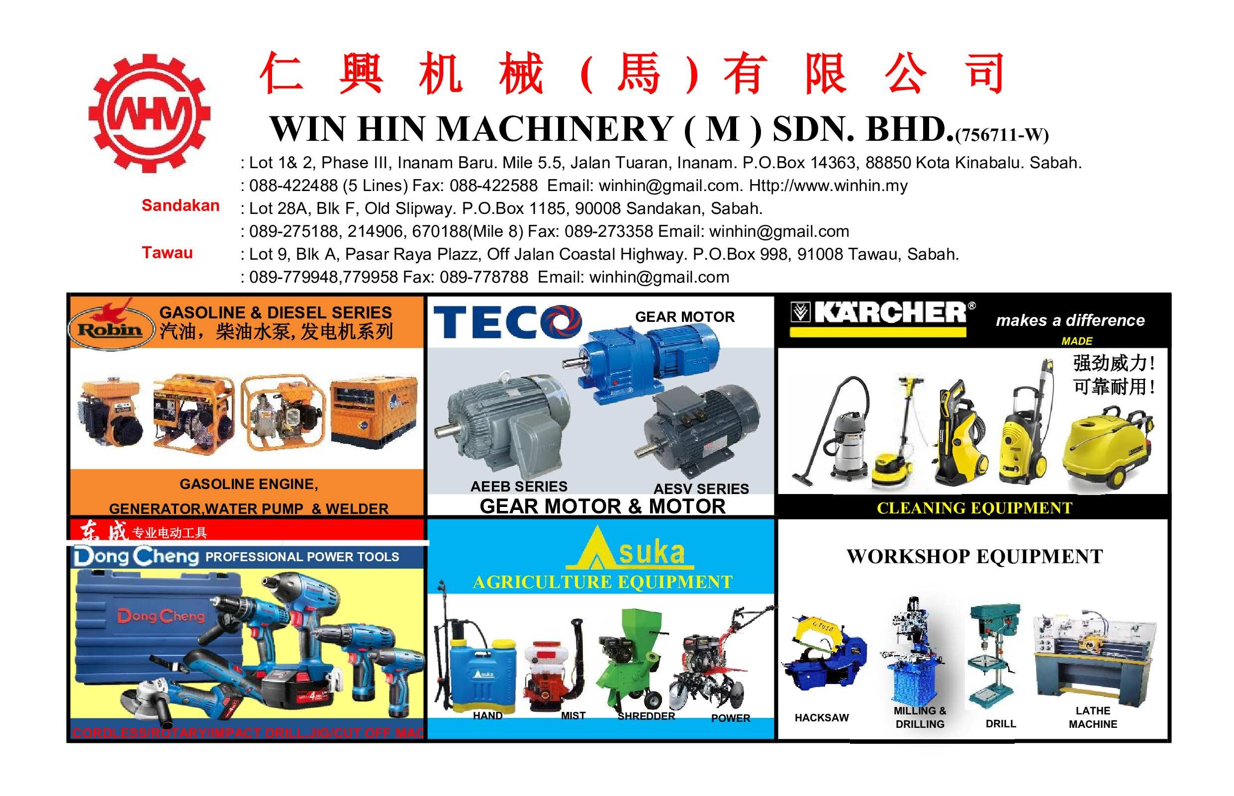 WIN HIN MACHINERY (M) SDN. BHD.