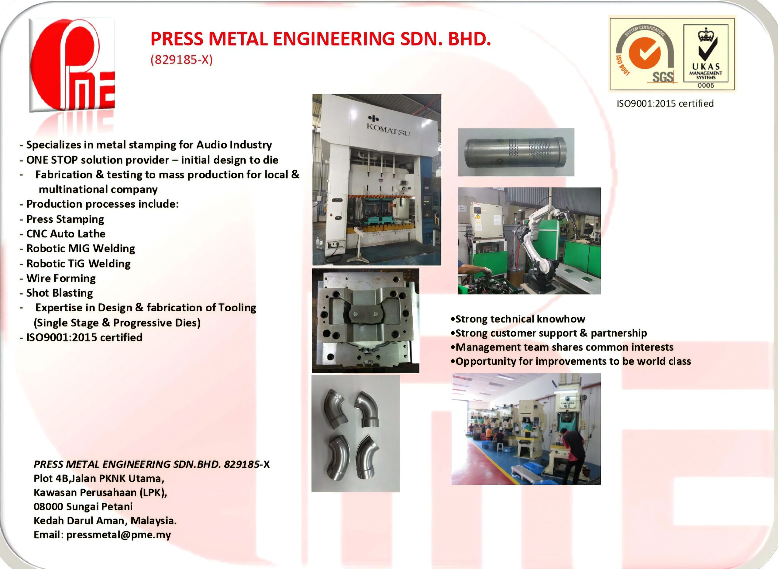 PRESS METAL ENGINEERING SDN. BHD.