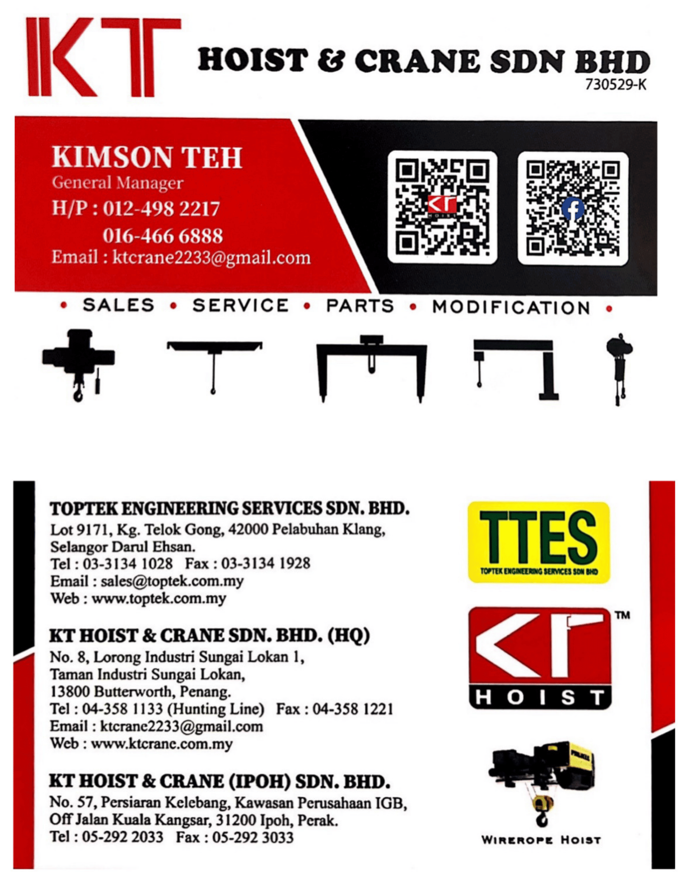 KT HOIST AND CRANE SDN. BHD.