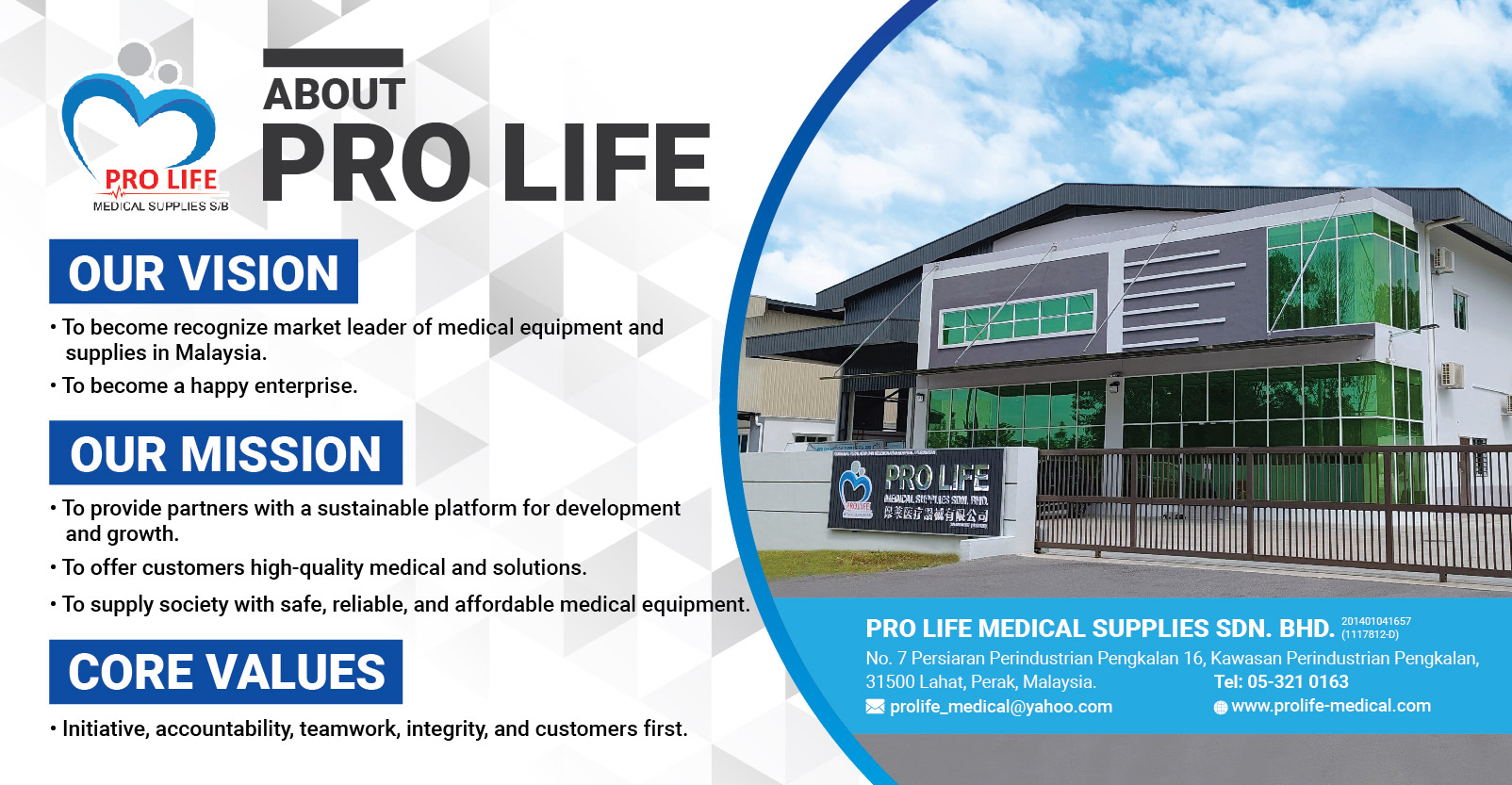 PRO LIFE MEDICAL SUPPLIES SDN. BHD.